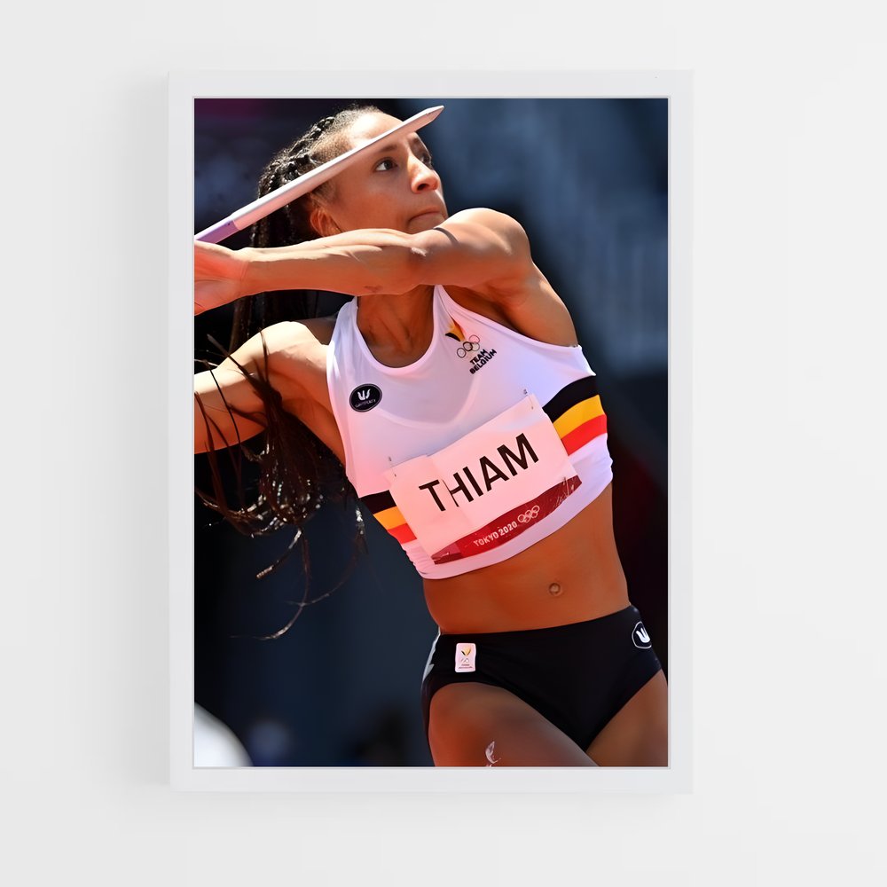 Poster Énergie Féminine – affiche Athlétisme (vue 3)